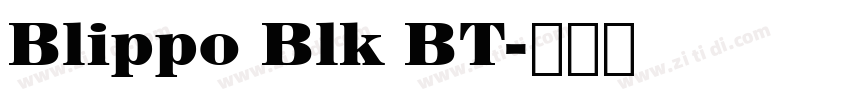 Blippo Blk BT字体转换